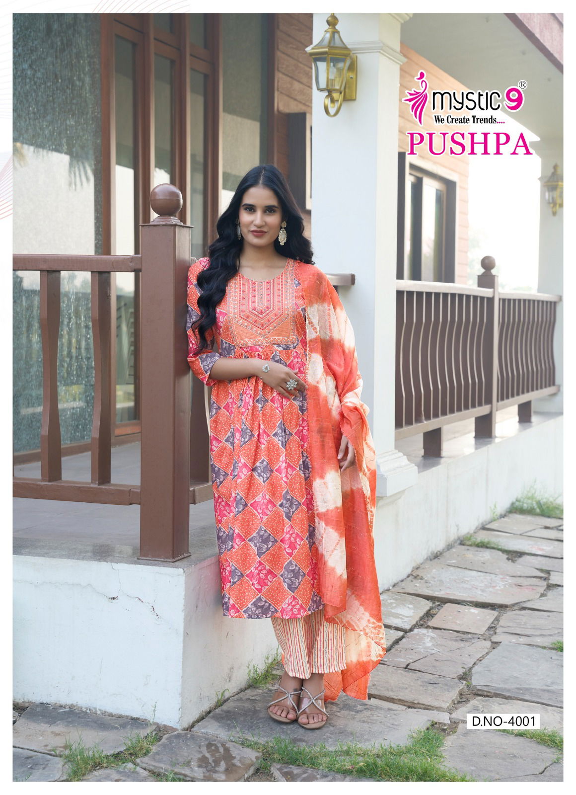  Pushpa Vol 4 Rayon by Mystic 9  Kurti Bottom With Dupatta Collection